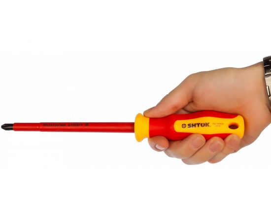 Набор диэлектрических отверток SHTOK 8 шт. картон 1000В 09905 – изображение 3