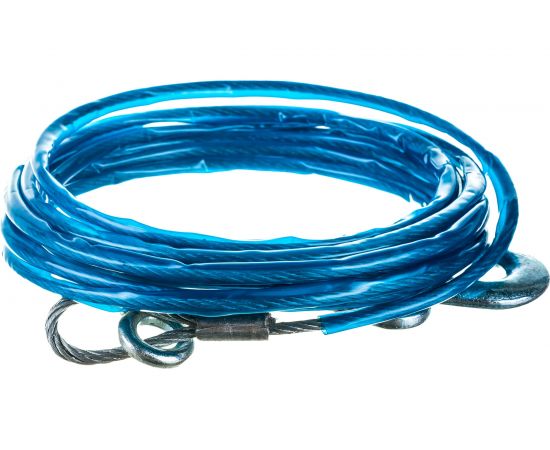 Буксировочный металлический трос General Technologies 5т, d 6мм, с крюками, 5 м, в сумке GT-TRM05 – изображение 3