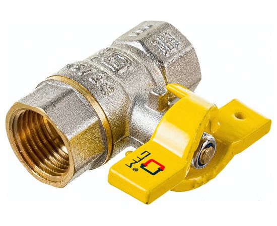 Шаровой кран для газа СТМ ГАЗ 1/2"", г/г, бабочка CGFFB012 – изображение 3
