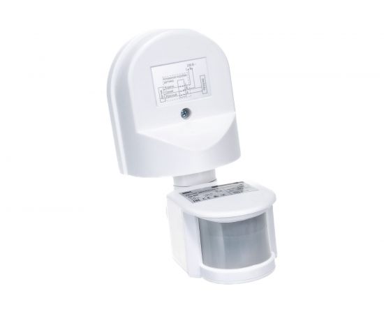 Детектор движения IEK ДД 008 1100Вт, угол обз., 180град., дальн. 12м, IP44, бел. LDD10-008-1100-001 – изображение 5