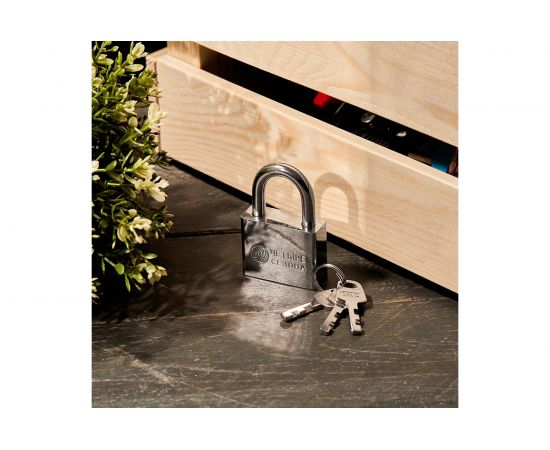 Навесной замок ЧЕТЫРЕ СЕЗОНА серия Сталь, 50 мм 79-0035 – изображение 5