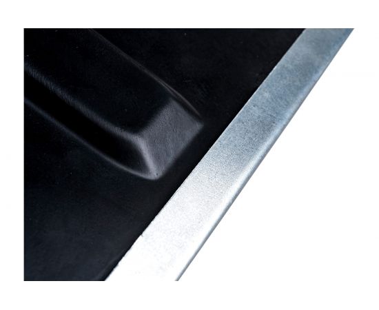 Пластмассовая снеговая лопата с оцинкованной планкой ON 380х365 мм, тулейка 32 мм 24-01-001 – изображение 5