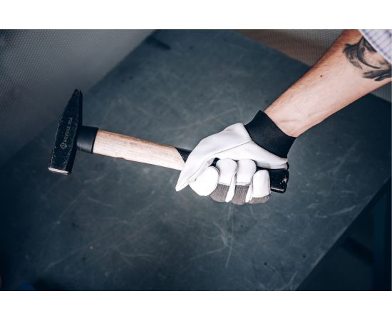 Кожаные перчатки Jeta Safety Winter Mechanic, цвет черный/белый JLE305-10/XL – изображение 5