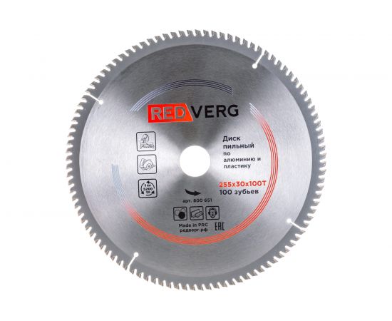 Диск пильный (255х30 мм; 100 зубьев) REDVERG 6621269 