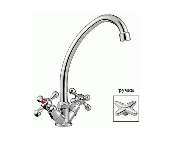 Смеситель для кухни LEDEME крест, керамика, силумин L4020 806870 