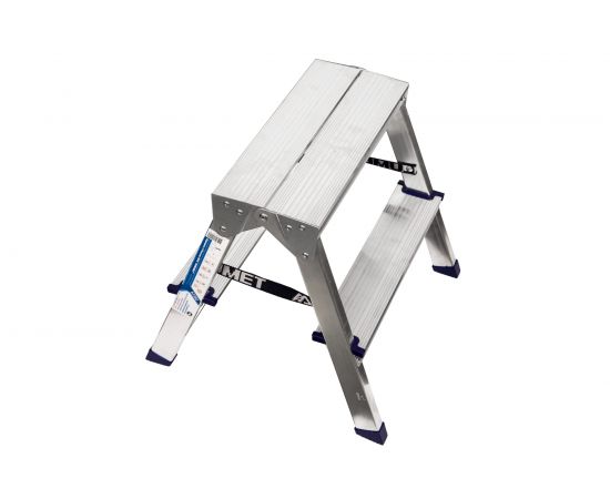 Двухсторонняя алюминиевая стремянка Алюмет AD A7202 