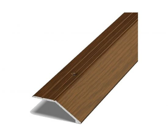 Порог разноуровневый алюминиевый (45 мм; 0.9 м; декоративный; дуб темный) Лука 00000001330 