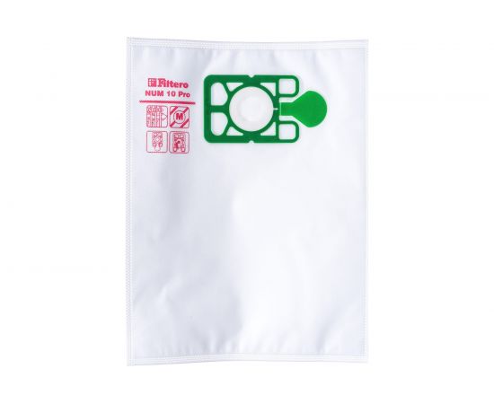 Мешки для пылесоса Numatic трехслойные синтетические Filtero NUM 10 Pro 10л 5шт 05680 – изображение 2