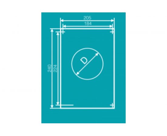 Торцевая площадка пластмассовая 205х240 мм, 135 мм Эвент ТПП 135 – изображение 2