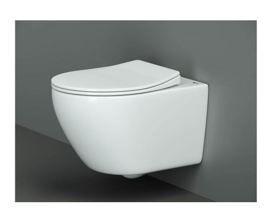 Подвесной унитаз Ceramica Nova PEARL Rimless с крепежом, с сиденьем-крышкой с микролифтом CN8001 – изображение 3