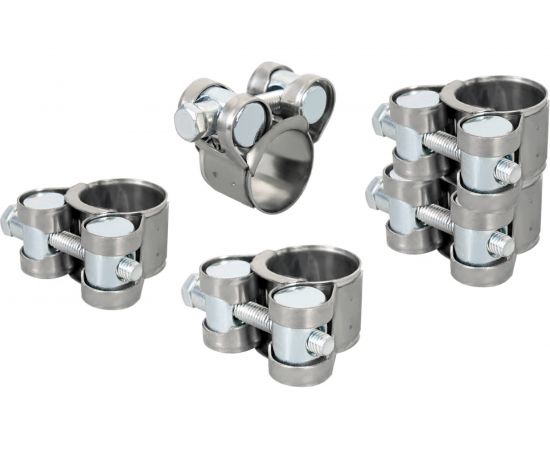 Силовой хомут из нержавеющей стали KRAFT W2, 17-19 мм, уп. 5 шт. KT 880513 – изображение 3