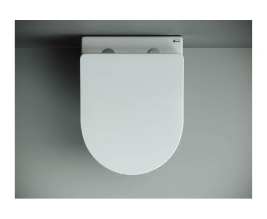 Подвесной унитаз Ceramica Nova PEARL Rimless с крепежом, с сиденьем-крышкой с микролифтом CN8001 – изображение 4