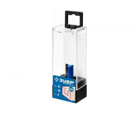 Фреза пазовая прямая ПРОФЕССИОНАЛ (12х19х46 мм; хвостовик 8 мм) Зубр 28753-12-19 – изображение 4