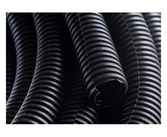 Автомобильная гофрированная труба REXANT ППНг 16,5 мм, разрезная негорючая бухта 50 м/уп. 16-1078 – изображение 4