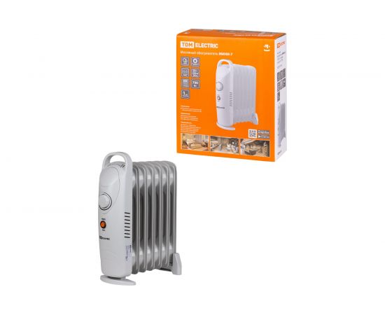 Масляный обогреватель TDM МИНИ-7, 700 Вт, 7 секций, термостат, SQ2501-0908 – изображение 6