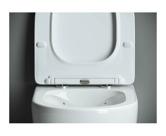 Подвесной унитаз Ceramica Nova PEARL Rimless с крепежом, с сиденьем-крышкой с микролифтом CN8001 – изображение 7