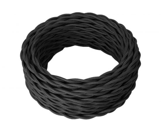 Силовой кабель Retro Electro ретро, 2х2,5, черный, длина бухты 20 2254733 – изображение 8