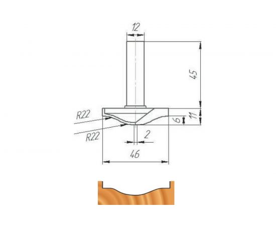 Фреза ФК 0540 МебельДрев 4627198885743 