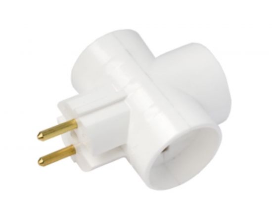 Разветвитель Bylectrica трехместный, крест, РВ16-378 