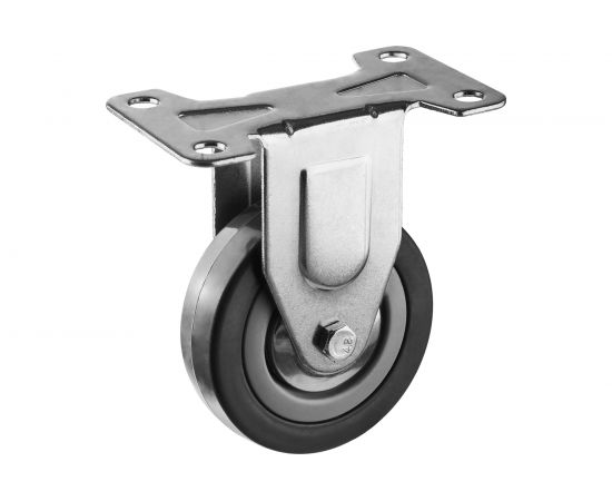 Колесо неповоротное (75 мм; г/п 50 кг; резина/полипропилен) ЗУБР 30956-75-F 