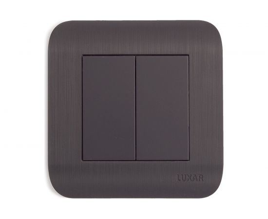 Выключатель LUXAR Deco с/у 1 клавиша, венге, с рифленой рамкой, 250В 10А 4606400620181 