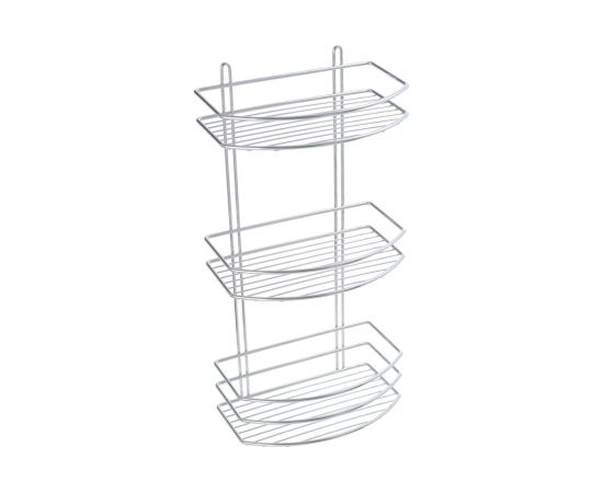 Овальная полка FIXSEN трехэтажная, хром FX-720-3 