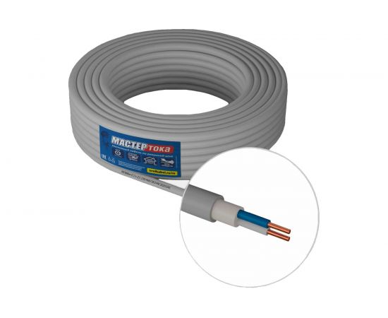 Кабель Мастер Тока NYMбм-O 2х2.5 серый 5м МТ1895 