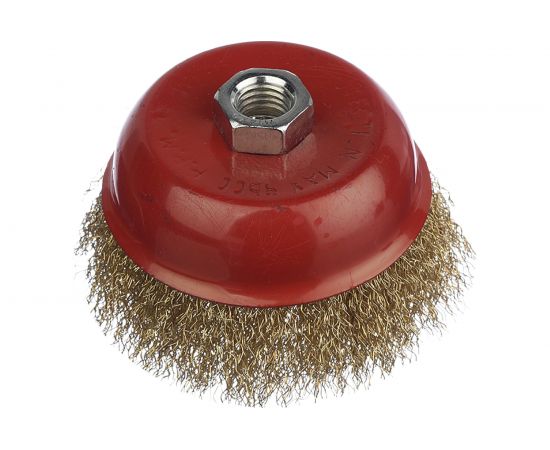 Щетка-чашка (100 мм; М14; латунь) vertextools 12300-100 