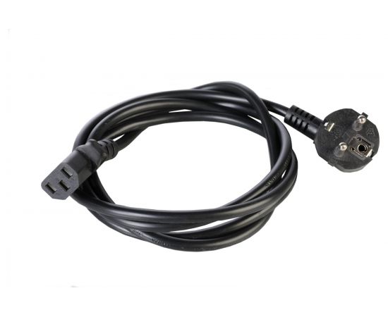 Шнур питания ЦМО с заземлением, IEC, 60320, C13/EU-Schuko, 10А/250В, длина 3м R-10-Cord-C13-S-3 