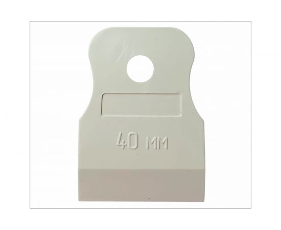 Шпатель ON резиновый 40 мм, белый, эконом 02-04-304 