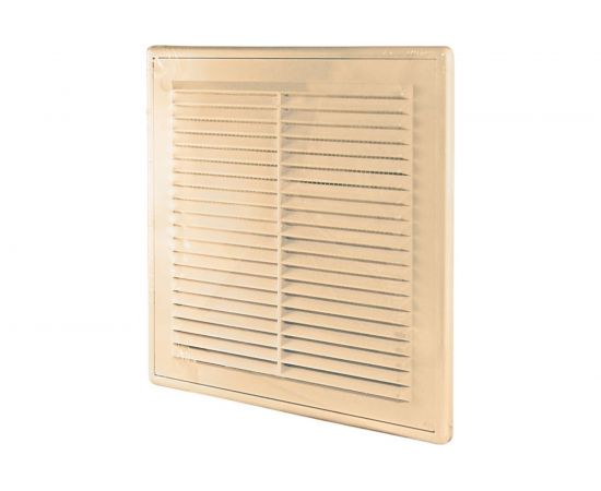 Решетка разъемная с москитной сеткой 208х208 мм ЭКО бежевая TDM SQ1807-0078 