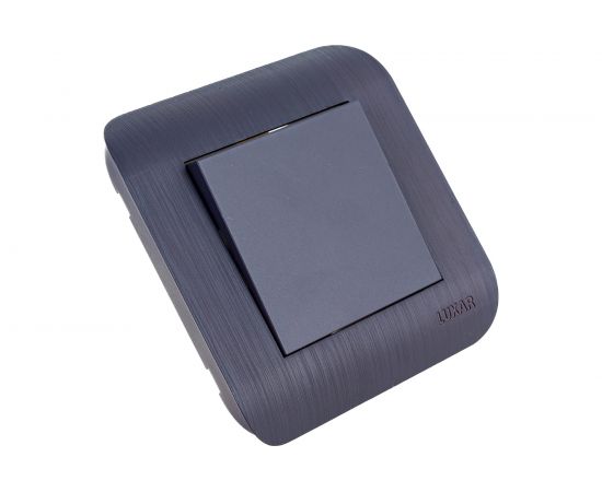 Выключатель LUXAR Deco с/у 1 клавиша, венге, с рифленой рамкой, 250В 10А 4606400620181 – изображение 2