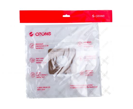 Мешки-пылесборники синтетические 12 шт + 2 микрофильтра для пылесоса Ozone XXL-58 – изображение 2