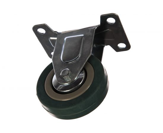 Колесо неповоротное (75 мм; г/п 50 кг; резина/полипропилен) ЗУБР 30956-75-F – изображение 2