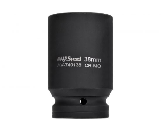 Головка ударная шестигранная удлиненная (38 мм; 1DR) AV Steel AV-740138 – изображение 2
