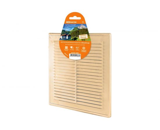 Решетка разъемная с москитной сеткой 183х253 мм ЭКО бежевая TDM SQ1807-0084 – изображение 2