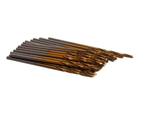 Сверло по металлу Профи (20 шт; 1.4 мм; HSS-TIN; бокс) Атака 7089080 – изображение 2