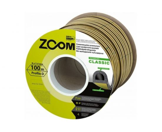 Уплотнитель ZOOM TRELLEBORG самоклеящийся, D-100 коричневый, 9х7,5мм Classic 02-2-4-103 – изображение 2