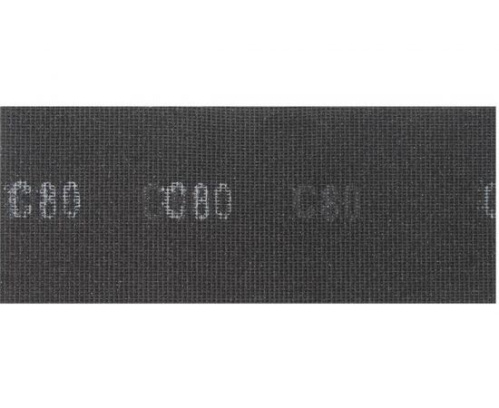 Сетка абразивная водостойкая (10 шт; 115х280 мм; Р80; корунд) TUNDRA 1300830 – изображение 2