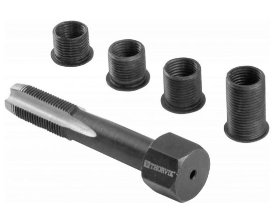 Набор для восстановления резьбы свечного отверстия Thorvik GPTRK101 М10х1.0, 5 предметов 53206 – изображение 2