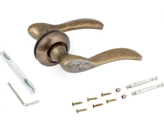 Комплект ручек Аллюр ШЭРОН OB 17130 состаренная бронза 12450 – изображение 2