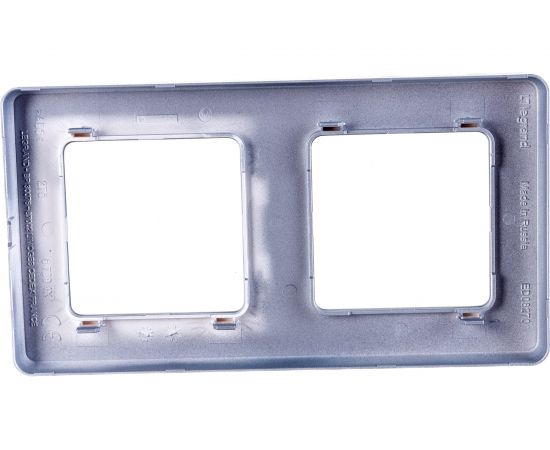 Рамка Legrand - 2 поста - INSPIRIA - алюминий 673942 – изображение 2