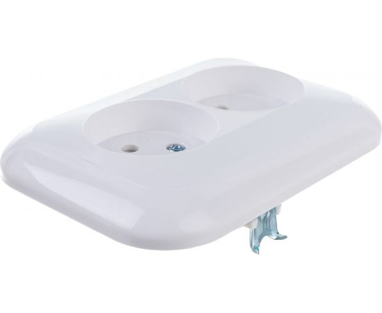 Розетка Bylectrica 2-местная СУ, серия ГАРМОНИЯ, белый, РС16-237 – изображение 3