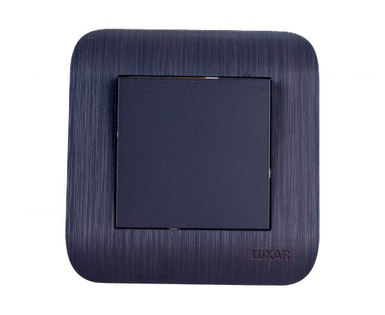 Выключатель LUXAR Deco с/у 1 клавиша, венге, с рифленой рамкой, 250В 10А 4606400620181 – изображение 3