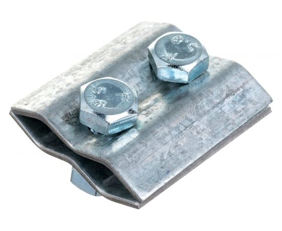 Соединительный зажим круглого проводника EZETEK 8-10мм параллельный, оцинковка 74426 – изображение 3