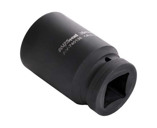 Головка ударная шестигранная удлиненная (38 мм; 1DR) AV Steel AV-740138 – изображение 3