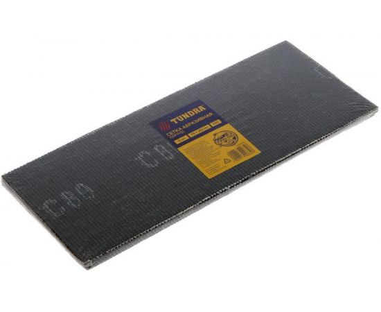 Сетка абразивная водостойкая (10 шт; 115х280 мм; Р80; корунд) TUNDRA 1300830 – изображение 3