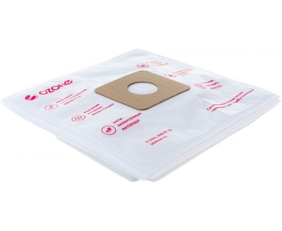 Мешки-пылесборники синтетические 12 шт + 2 микрофильтра для пылесоса Ozone XXL-58 – изображение 3