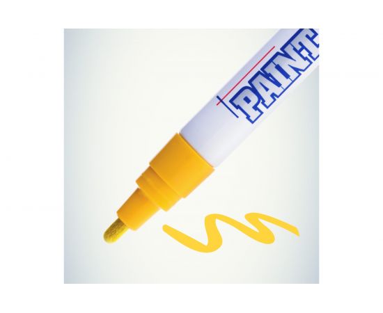 Маркер-краска MunHwa PAINT MARKER, желтая, 4мм 302756 Б0048392 – изображение 3