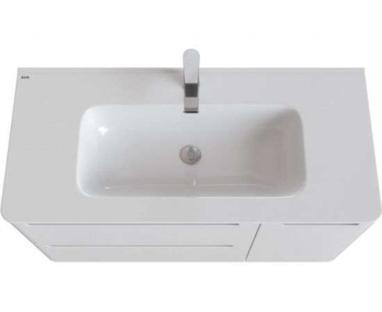 Тумба с умывальником IDDIS Edifice подвесная, 100 см, белая EDI10W1i95K – изображение 3